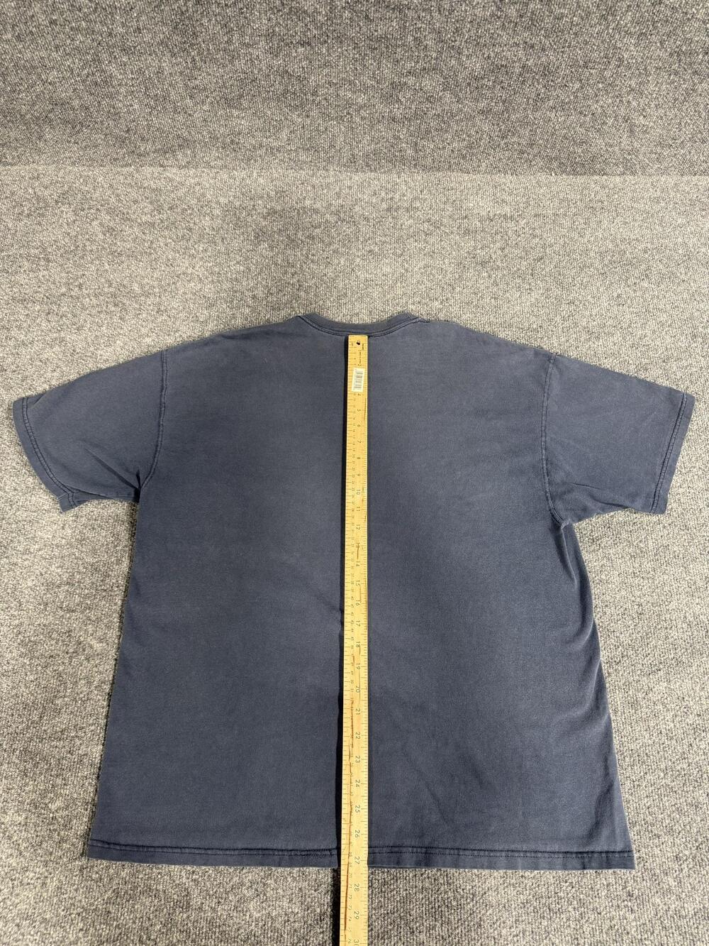Champion Shirt Mens XL Blue Crewneck Small Script Logo Basic T-Shirt Tee - Picture 9 of 10